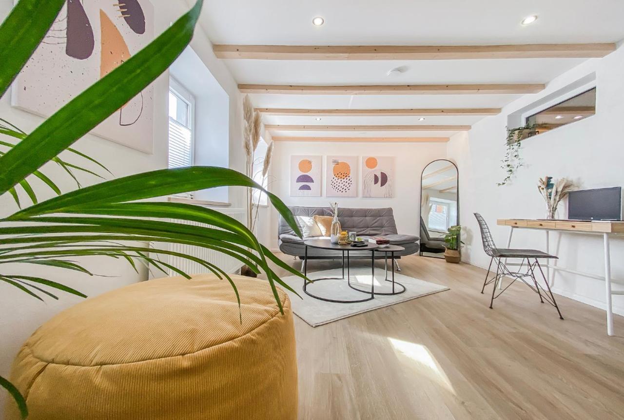 Stylisches Apartment Mit Terrasse In Der Altstadt Von Donauwoerth Exterior photo